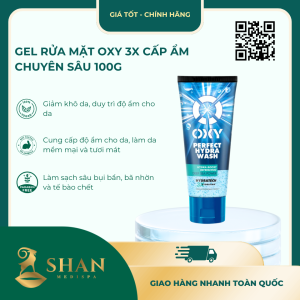 Gel Rửa Mặt OXY 3X Cấp Ẩm Chuyên Sâu 100g - Mẫu Mới