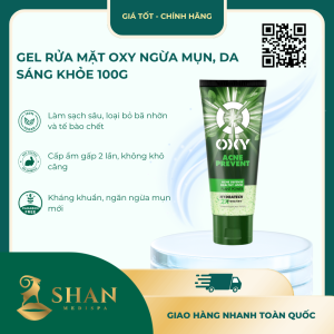 Gel Rửa Mặt OXY Ngừa Mụn, Da Sáng Khỏe 100g – [Mẫu Mới]
