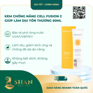 Kem Chống Nắng Cell Fusion C Giúp Làm Dịu Tổn Thương 50ml – [Mẫu Mới]