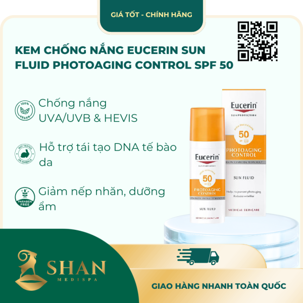 Kem Chong Nang Eucerin Sun Fluid Photoaging Control SPF 50 – Mau MoiNa Nature Republic Real Nature Mask Sheet 23ml – Mau MoiCan Bang THE LAB Oligo Hyaluronic Acid 5000 Toner – Mau MoiDuong M