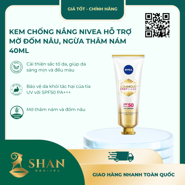 Kem Chong Nang Nivea Ho Tro Mo Dom Nau Ngua Tham Nam 40ml