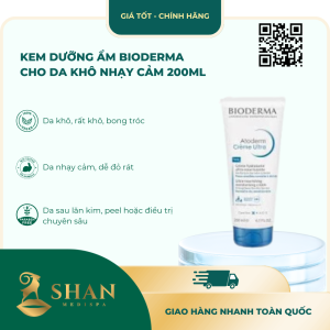 Kem Dưỡng Ẩm Bioderma Cho Da Khô Nhạy Cảm 200ml – [Mẫu Mới]
