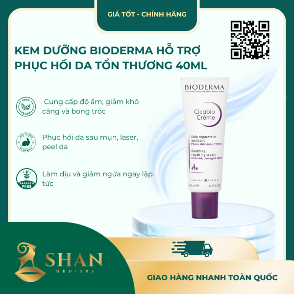 Kem Duong Bioderma Ho Tro Phuc Hoi Da Ton Thuong 40ml