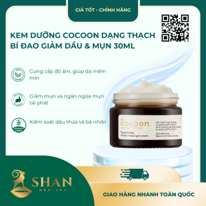 Kem Dưỡng Cocoon Dạng Thạch Bí Đao Giảm Dầu & Mụn 30ml - Mẫu Mới