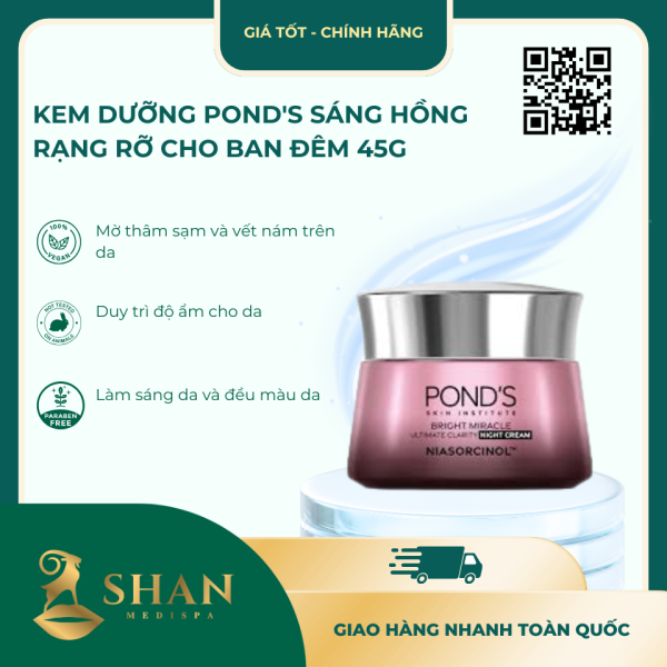 Kem Duong Ponds Sang Hong Rang Ro Cho Ban Dem 45g
