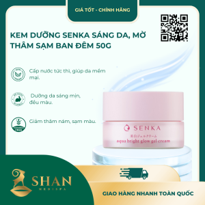 Kem Dưỡng Senka Sáng Da, Mờ Thâm Sạm Ban Đêm 50g - Mẫu Mới
