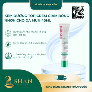 Kem Dưỡng Topicrem Giảm Bóng Nhờn Cho Da Mụn 40ml - Mẫu Mới