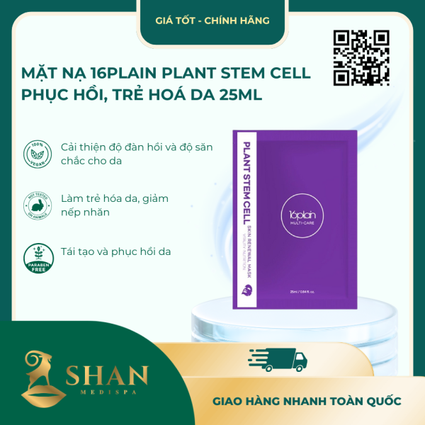 Mat Na 16plain Plant Stem Cell Phuc Hoi Tre Hoa Da 25ml