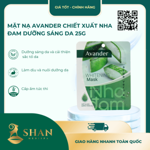 Mặt Nạ Avander Chiết Xuất Nha Đam Dưỡng Sáng Da 25g - Mẫu Mới