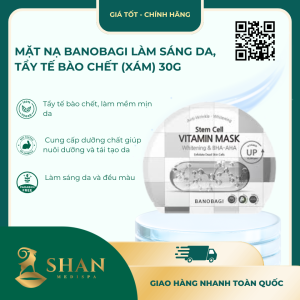 Mặt Nạ Banobagi Làm Sáng Da, Tẩy Tế Bào Chết (Xám) 30g - Mẫu Mới