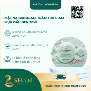 Mặt Nạ Banobagi Tràm Trà Giảm Mụn Đầu Đen 30ml – [Mẫu Mới]