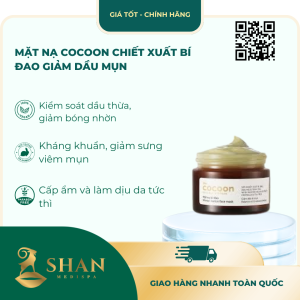 Mặt Nạ Cocoon Chiết Xuất Bí Đao Giảm Dầu Mụn 30ml – [Mẫu Mới]