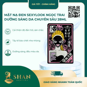Mặt Nạ Đen Sexylook Ngọc Trai Dưỡng Sáng Da Chuyên Sâu 28ml – [Mẫu Mới]