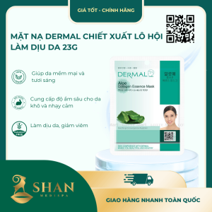 Mặt Nạ Dermal Chiết Xuất Lô Hội Làm Dịu Da 23g - Mẫu Mới