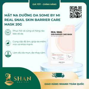 Mặt Nạ Dưỡng Da Some By Mi Real Snail Skin Barrier Care Mask 20g - Mẫu Mới