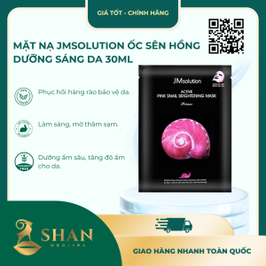 Mặt Nạ JMsolution Ốc Sên Hồng Dưỡng Sáng Da 30ml – [Mẫu Mới]