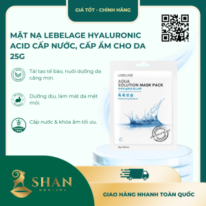 Mặt Nạ Lebelage Hyaluronic Acid Cấp Nước, Cấp Ẩm Cho Da 25g – [Mẫu Mới]