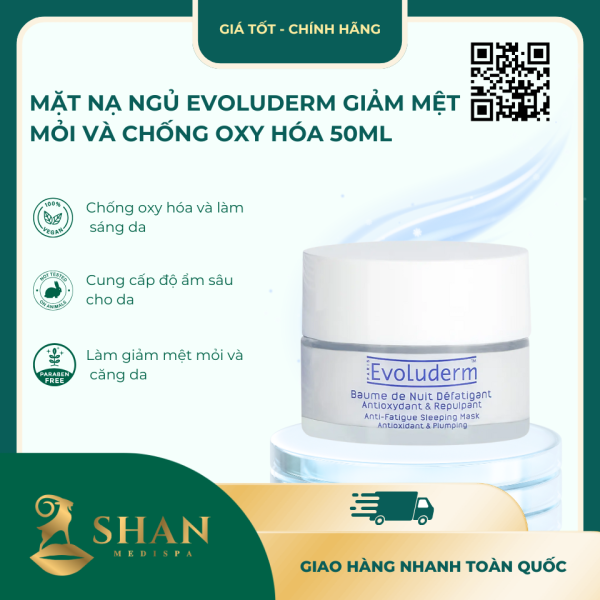 Mặt Nạ Ngủ Evoluderm Giảm Mệt Mỏi Và Chống Oxy Hóa 50ml - Mẫu Mới 1 Mat Na Ngu Evoluderm Giam Met Moi Va Chong Oxy Hoa 50ml