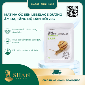 Mặt Nạ Ốc Sên Lebelage Dưỡng Ẩm Da, Tăng Độ Đàn Hồi 25g – Mẫu Mới