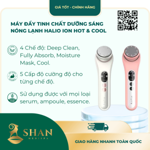 Máy Đẩy Tinh Chất Dưỡng Sáng Nóng Lạnh HALIO Ion Hot & Cool – [Mẫu Mới]