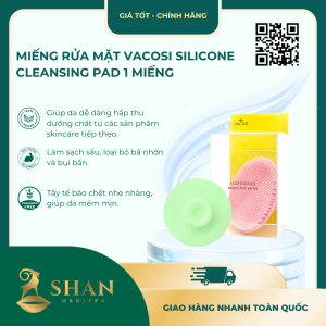 Miếng Rửa Mặt Vacosi Silicone Cleansing Pad 1 Miếng - Mẫu Mới
