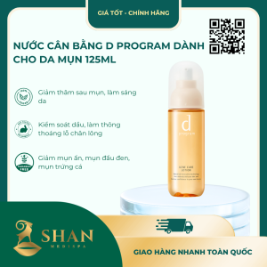 Nước Cân Bằng d program Dành Cho Da Mụn 125ml - Mẫu Mới