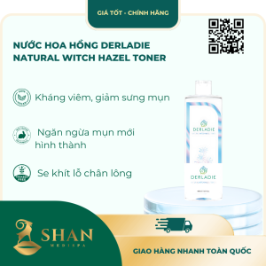 Nước Hoa Hồng DERLADIE Natural Witch Hazel Toner – [Mẫu Mới]
