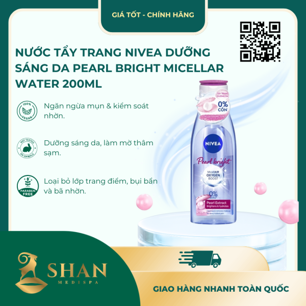 Nuoc Tay Trang Nivea Duong Sang Da Pearl Bright Micellar Water 200ml