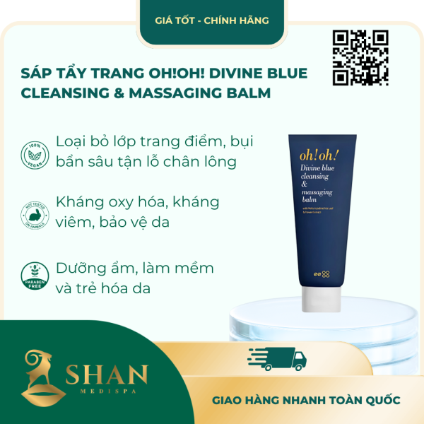 Sap Tay Trang ohoh Divine Blue Cleansing Massaging Balm – Mau Moi