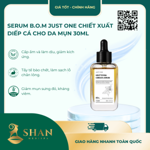 Serum B.O.M Just One Chiết Xuất Diếp Cá Cho Da Mụn 30ml – Mẫu Mới