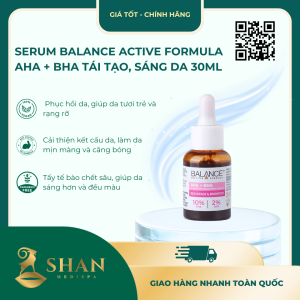 Serum Balance Active Formula AHA + BHA Tái Tạo, Sáng Da 30ml - [Mẫu Mới]