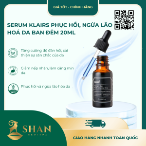 Serum Klairs Phục Hồi, Ngừa Lão Hoá Da Ban Đêm 20ml - Mẫu Mới