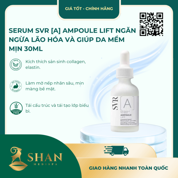 Serum SVR A Ampoule Lift Ngan Ngua Lao Hoa Va Giup Da Mem Min 30ml