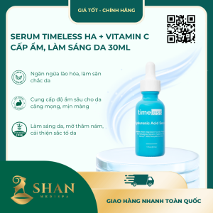 Serum Timeless HA + Vitamin C Cấp Ẩm, Làm Sáng Da 30ml- [Mẫu Mới]