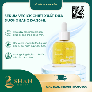 Serum Vegick Chiết Xuất Dứa Dưỡng Sáng Da 30ml - Mẫu Mới