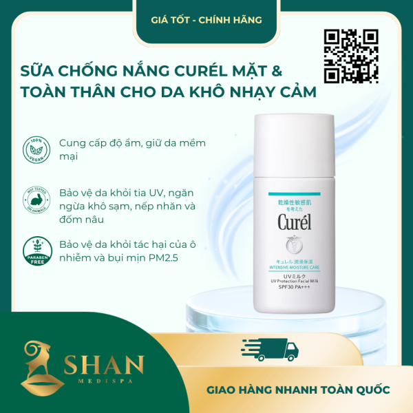 Sua Chong Nang Curel Mat Toan Than Cho Da Kho Nhay Cam