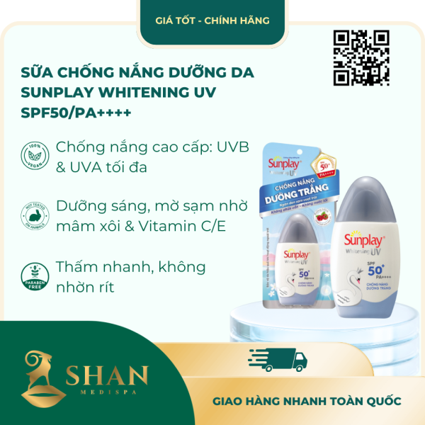 Sua Chong Nang Duong Da Sunplay Whitening UV SPF50PA – Mau MoiChong Nang Duong Da Sunplay Whitening UV SPF50PA