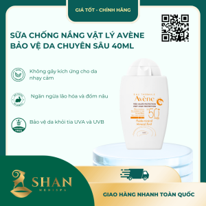 Sữa Chống Nắng Vật Lý Avène Bảo Vệ Da Chuyên Sâu 40ml - Mẫu Mới