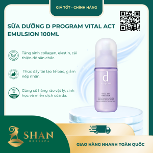 Sữa Dưỡng d program Vital Act Emulsion 100ml – Mẫu Mới
