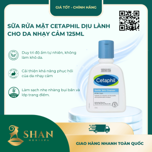 Sữa Rửa Mặt Cetaphil Dịu Lành Cho Da Nhạy Cảm 125ml- [Mẫu Mới]
