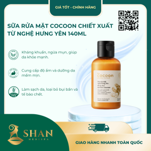 Sữa Rửa Mặt Cocoon Chiết Xuất Từ Nghệ Hưng Yên 140ml- [Mẫu Mới]
