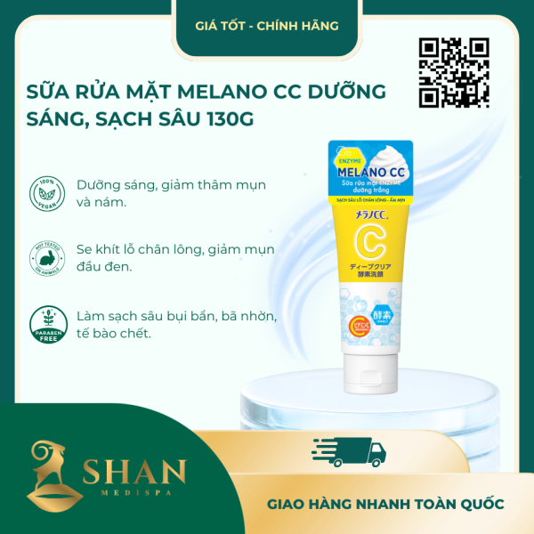 Sua Rua Mat Melano CC Duong Sang Sach Sau 130g