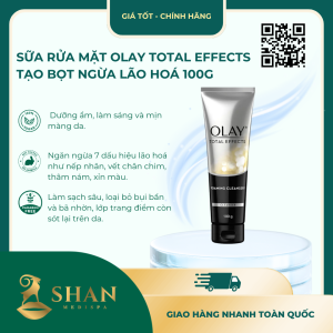 Sữa Rửa Mặt Olay Total Effects Tạo Bọt Ngừa Lão Hoá 100g- [Mẫu Mới]