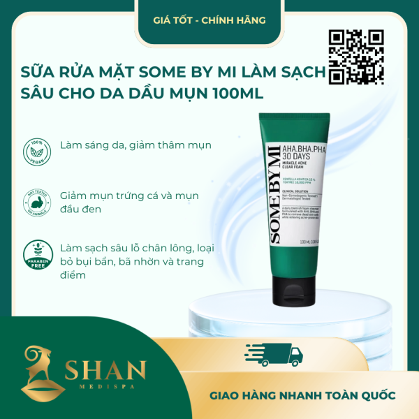Sua Rua Mat Some By Mi Lam Sach Sau Cho Da Dau Mun 100ml