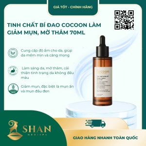 Tinh Chất Bí Đao Cocoon Làm Giảm Mụn, Mờ Thâm 70ml- [Mẫu Mới]