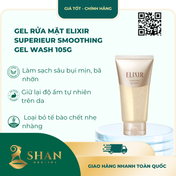 Gel Rua Mat Elixir Superieur Smoothing Gel Wash 105g – Mau Moi