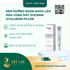 Kem Dưỡng Ngăn Ngừa Lão Hóa Vùng Mắt Eucerin Hyaluron-Filler Eye Cream SPF 15 15ml – [Mẫu Mới]