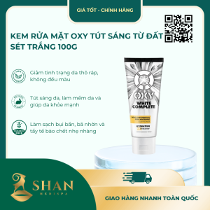 Kem Rửa Mặt Oxy Tút Sáng Từ Đất Sét Trắng 100g - Mẫu Mới