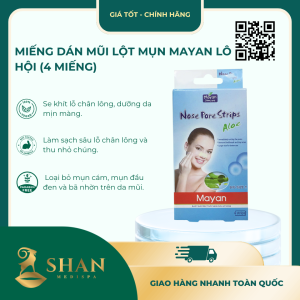 Miếng Dán Mũi Lột Mụn Mayan Lô Hội (4 Miếng) - Mẫu Mới