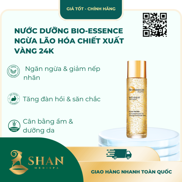 Nuoc Duong Bio essence Ngua Lao Hoa Chiet Xuat Vang 24K – Mau MoiTay Trang Silcot Premium Cao Cap – Mau Moi